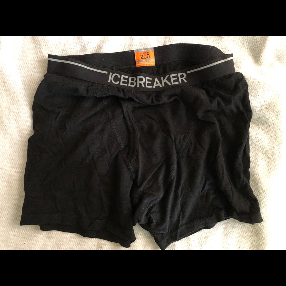 Icebreaker merino wool boxer shorts Large - Black